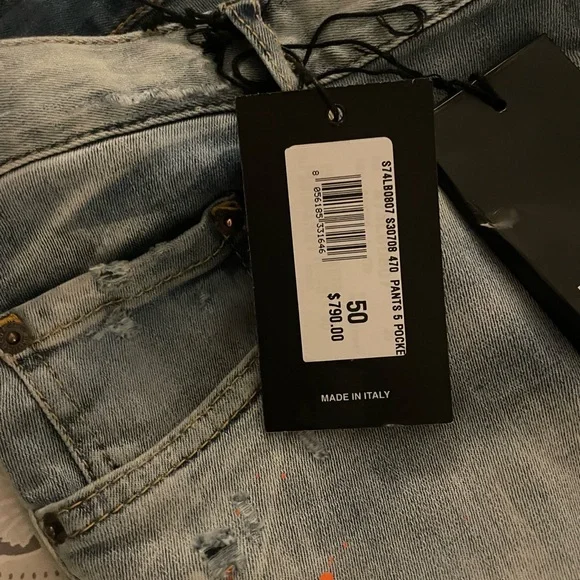 Dsquared2 Skater Mens Jeans Size 50/34 - Picture 6 of 12